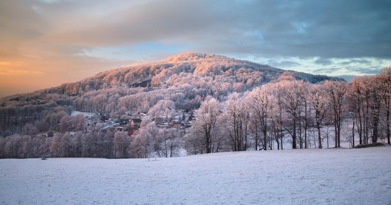 Der Berg "Studenec" im Winter, V. Sojka