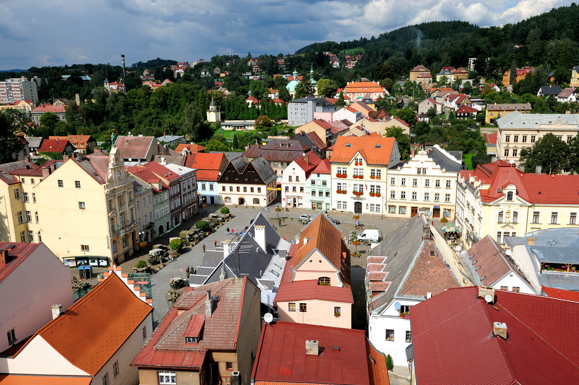 Česká Kamenice - historisches Stadtzentrum, Foto: J. Laštůvka