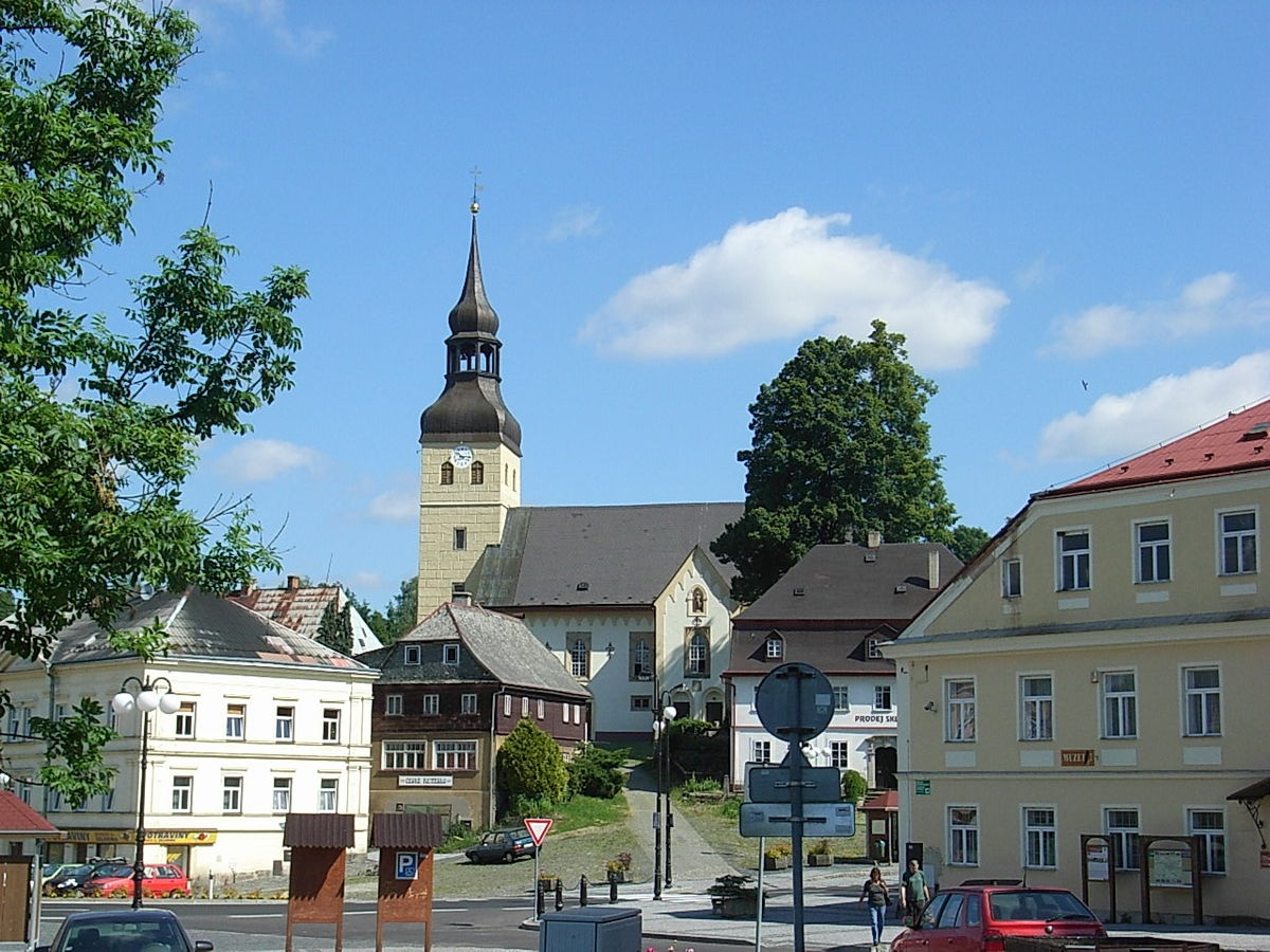 Chřibská - Marktplatz