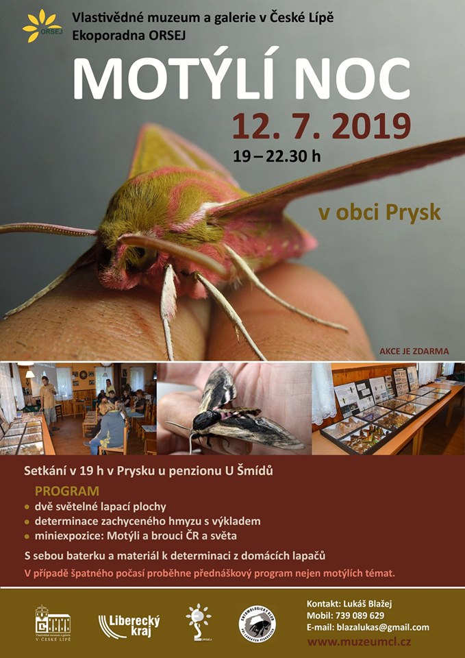 Motýlí noc 2019 - Prysk