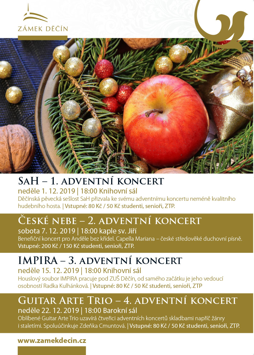 Zámek Děčín - advent 2019 - koncerty