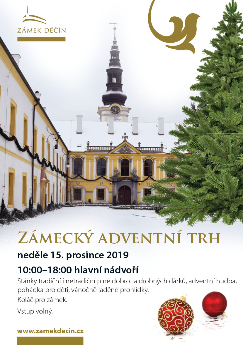 Zámek Děčín - advent 2019 - vánoční trh