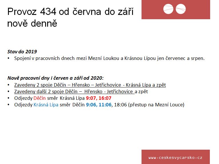 Sezónní linky - bus - 434