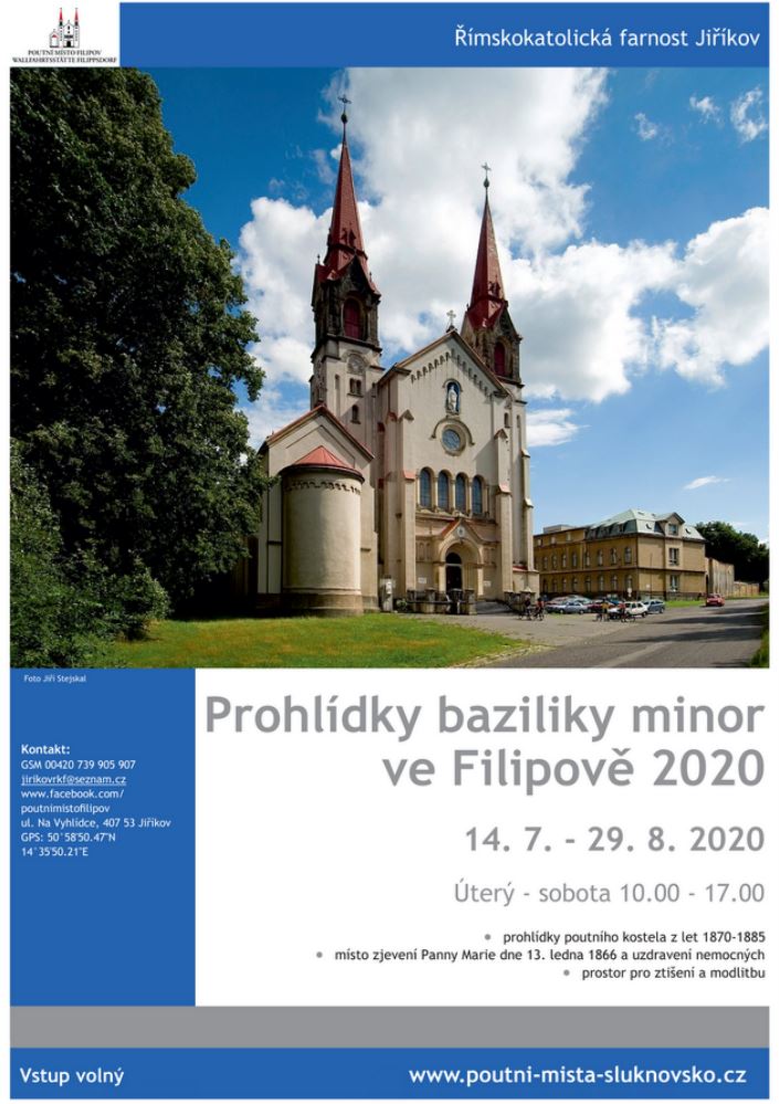 Bazilika minor ve Filipově je v létě 2020 přístupná s průvodcem