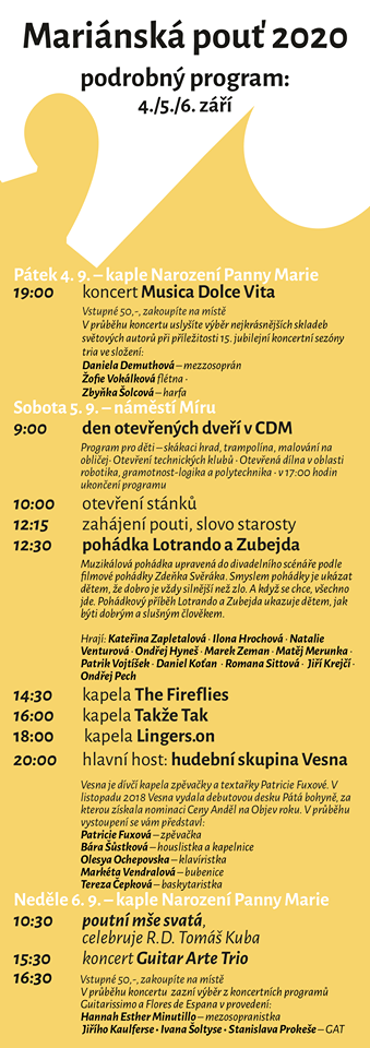 Česká Kamenice - Mariánská pouť - program