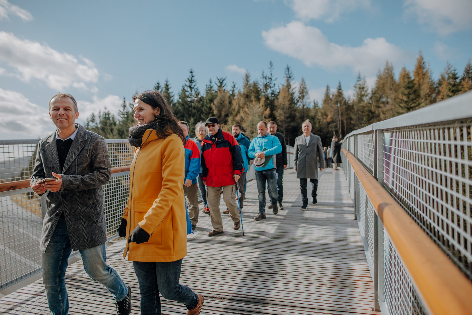 Nová turistická lávka přes Stožecké sedlo (foto: Pavlína Pražáková)