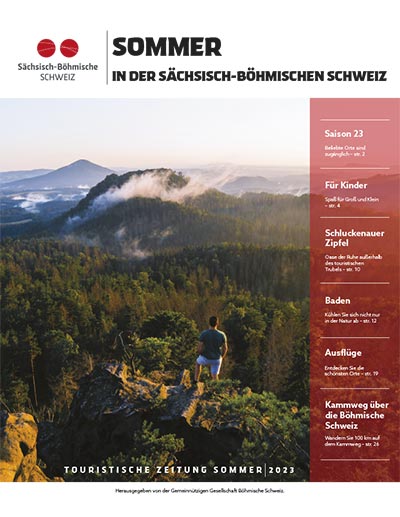 Touristische Zeitung Sommer 2023 in der Sächsisch-Böhmischen Schweiz