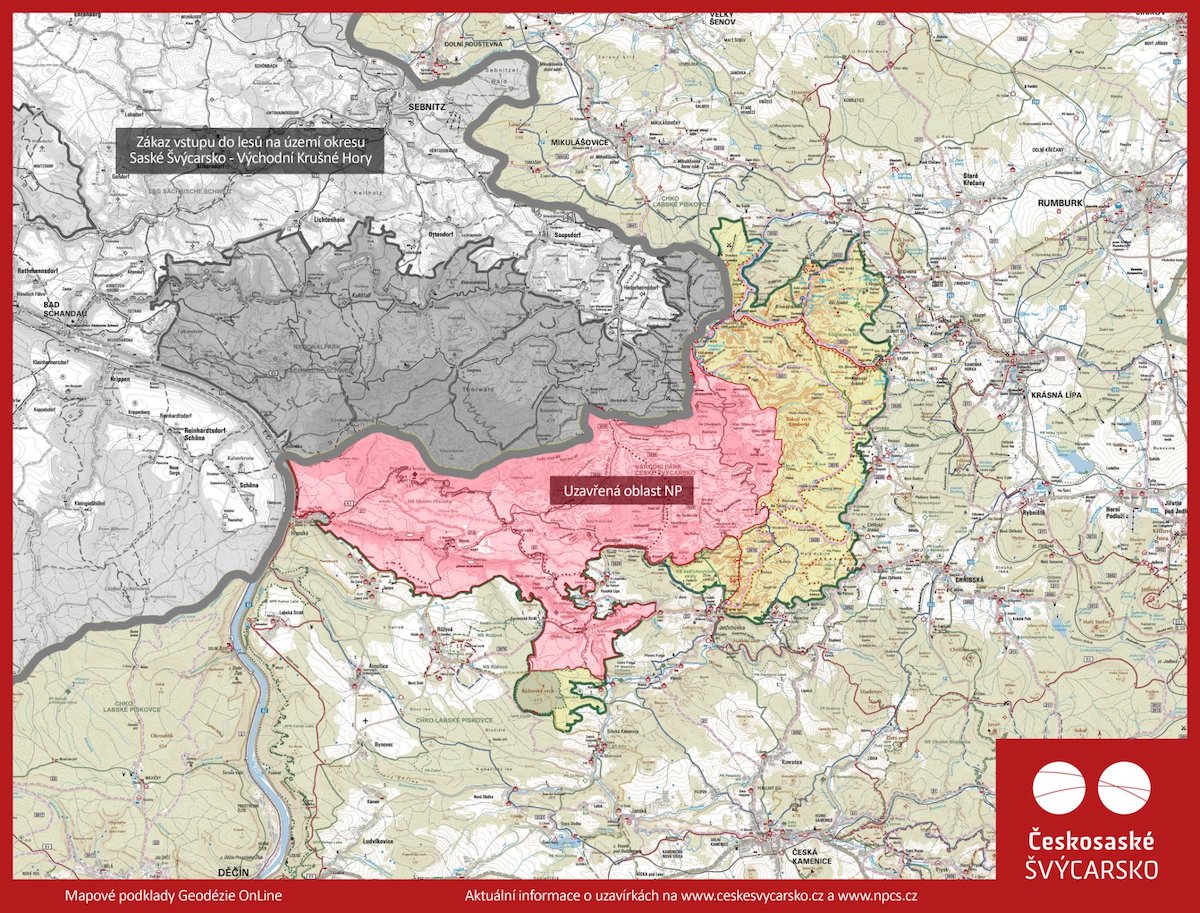 Mapa uzavřeného území