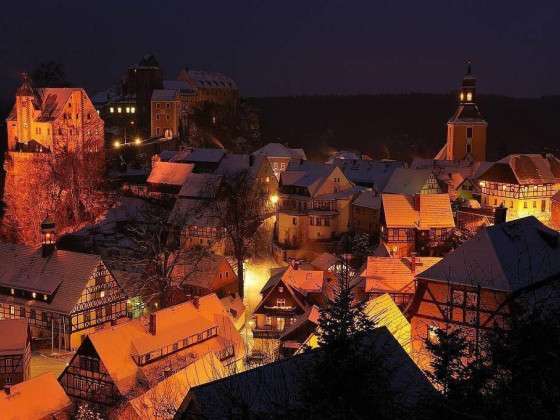 Burg Hohnstein im Winter