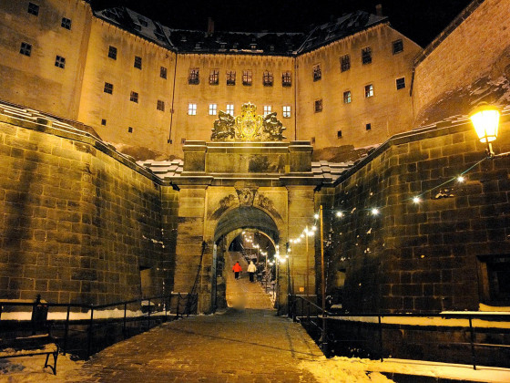 Vánoční pevnost Königstein