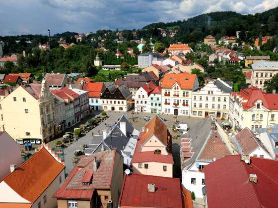 Česká Kamenice - historisches Stadtzentrum, Foto: J. Laštůvka