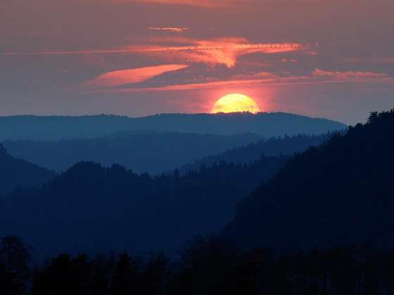 Sonnenuntergang am Großen Winterberg - J. Laštůvka