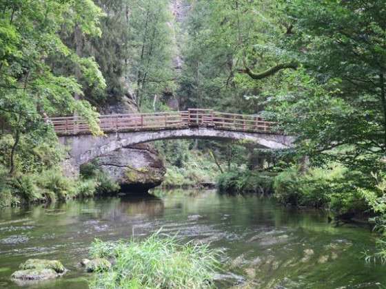 Betonbrücke an der Grundmühle