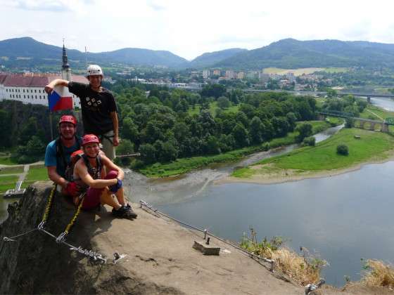 Climbing with a guide