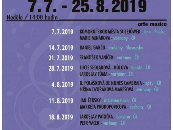 Festival Varhanní duchovní hudba 2019 ve Filipově