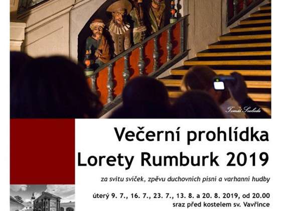 Večerní prohlídky Lorety Rumburk – léto 2019