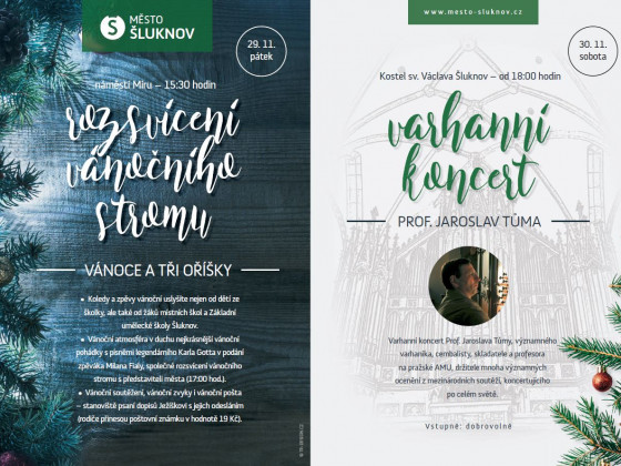 Šluknov 2019 - rozsvícení stromu a koncert