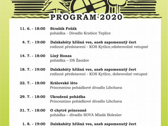 Lesní divadlo Kytlice-Mlýny 2020