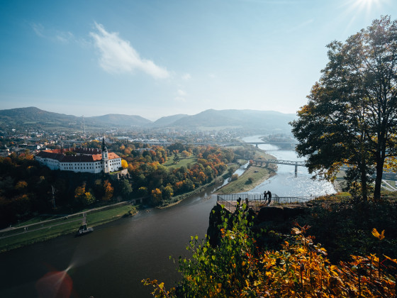 Panorama Děčína s Labem 