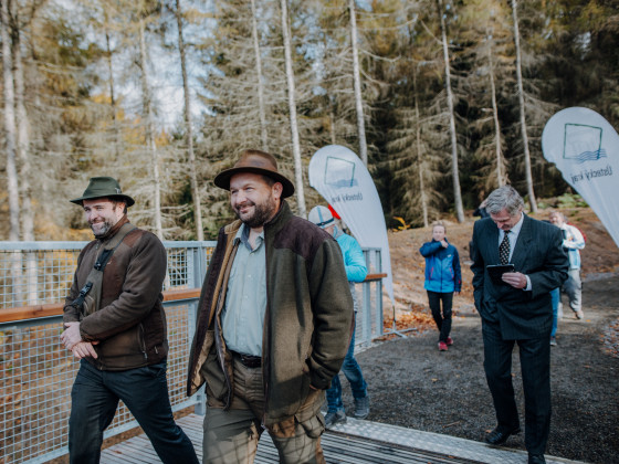 Nová turistická lávka přes Stožecké sedlo (foto: Pavlína Pražáková)