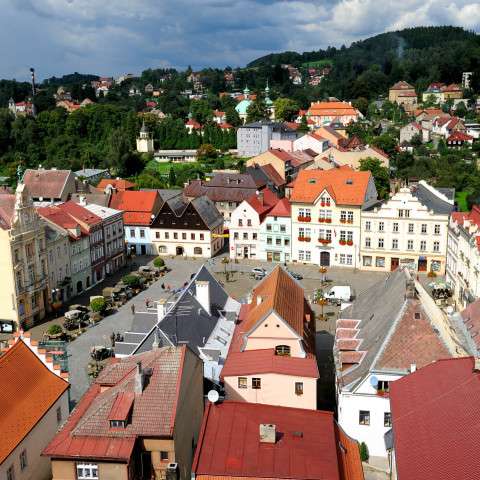 Česká Kamenice - historisches Stadtzentrum, Foto: J. Laštůvka