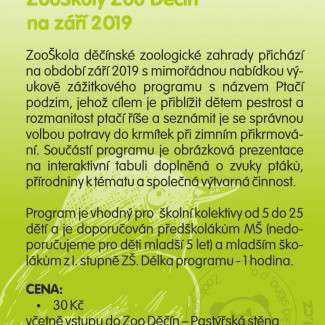 ZOO Děčín - Ptačí podzim 2019