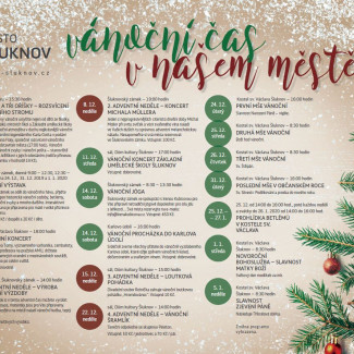 Šluknov 2019 - program adventních akcí