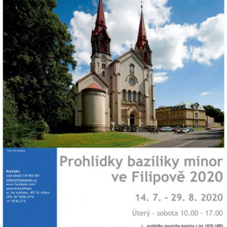 Bazilika minor ve Filipově je v létě 2020 přístupná s průvodcem