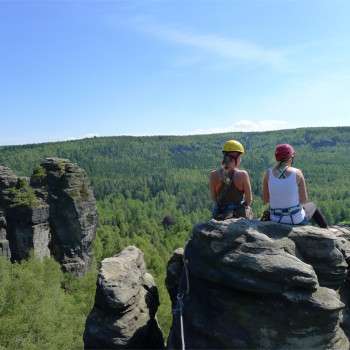 Climbing with a guide