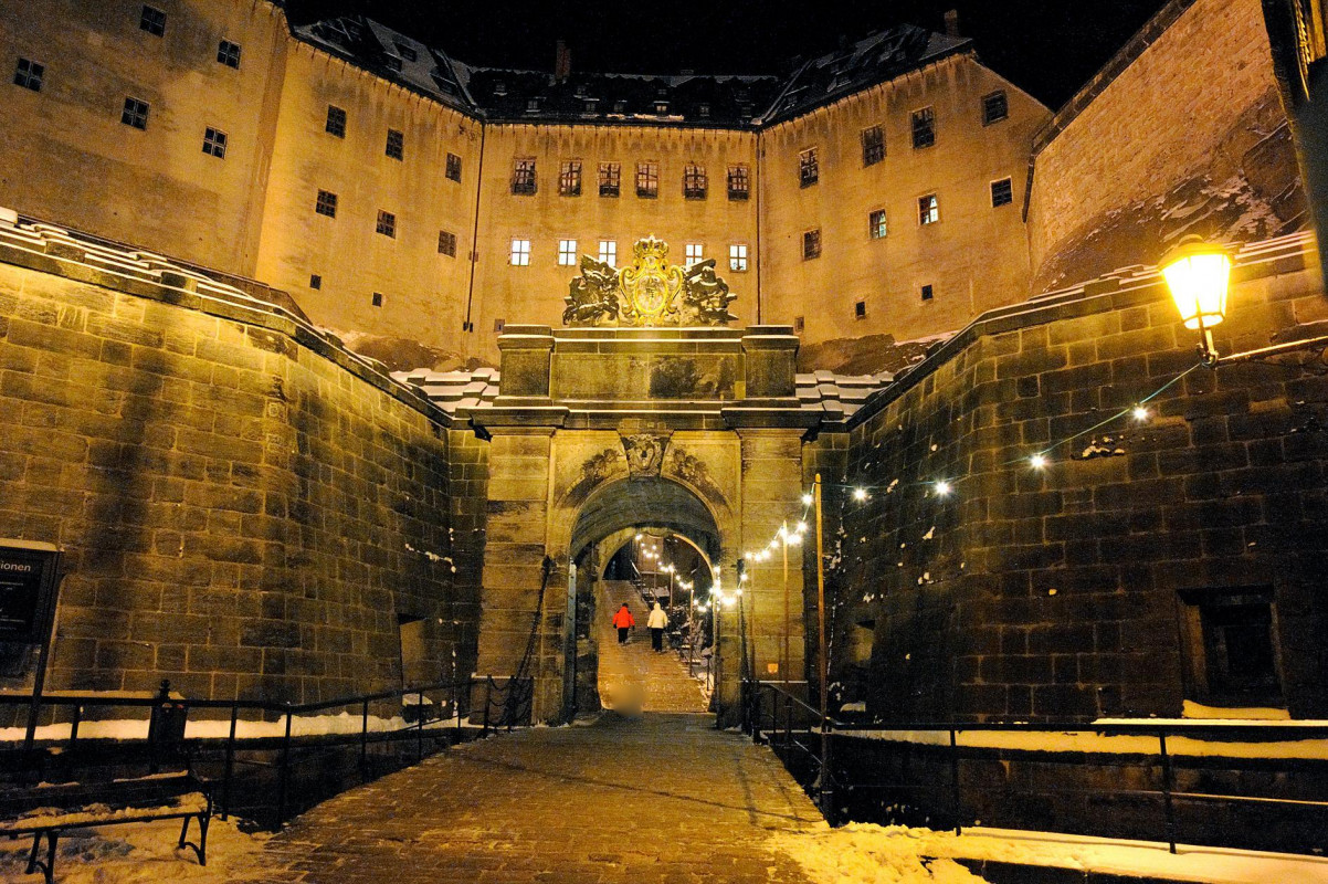 Vánoční pevnost Königstein