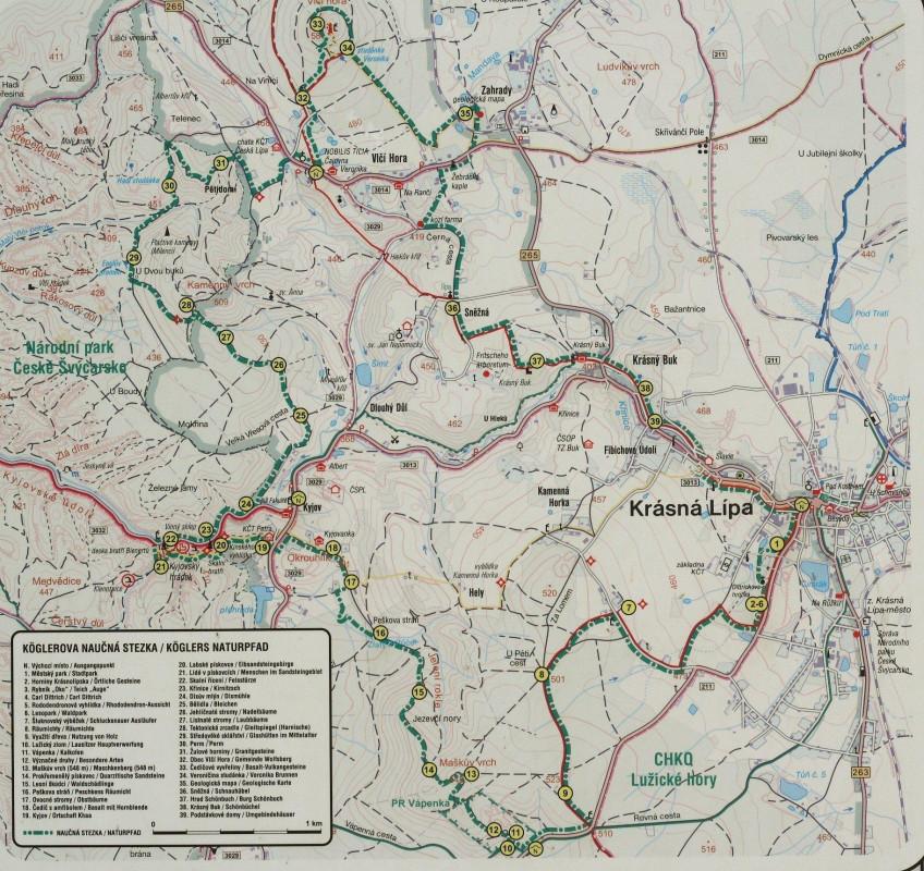 Köglers Naturpfad - Landkarte