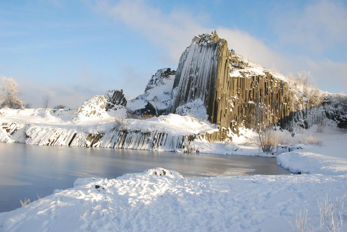 Herrnhausfelsen im Winter