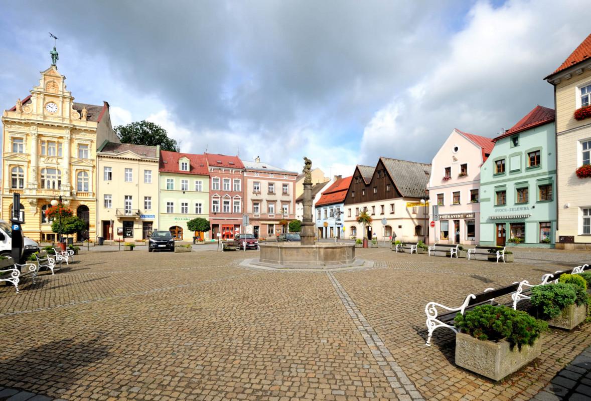 Česká Kamenice - historisches Stadtzentrum, Foto: J. Laštůvka