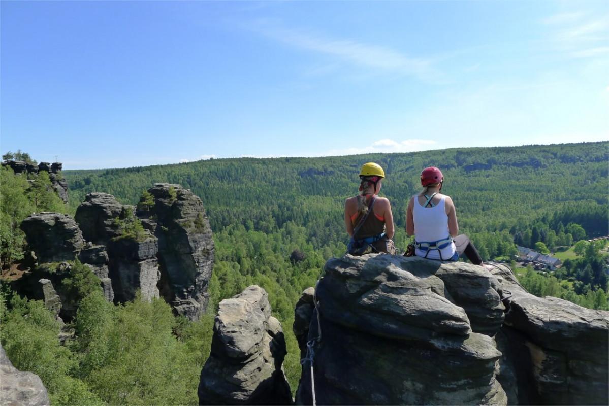 Climbing with a guide