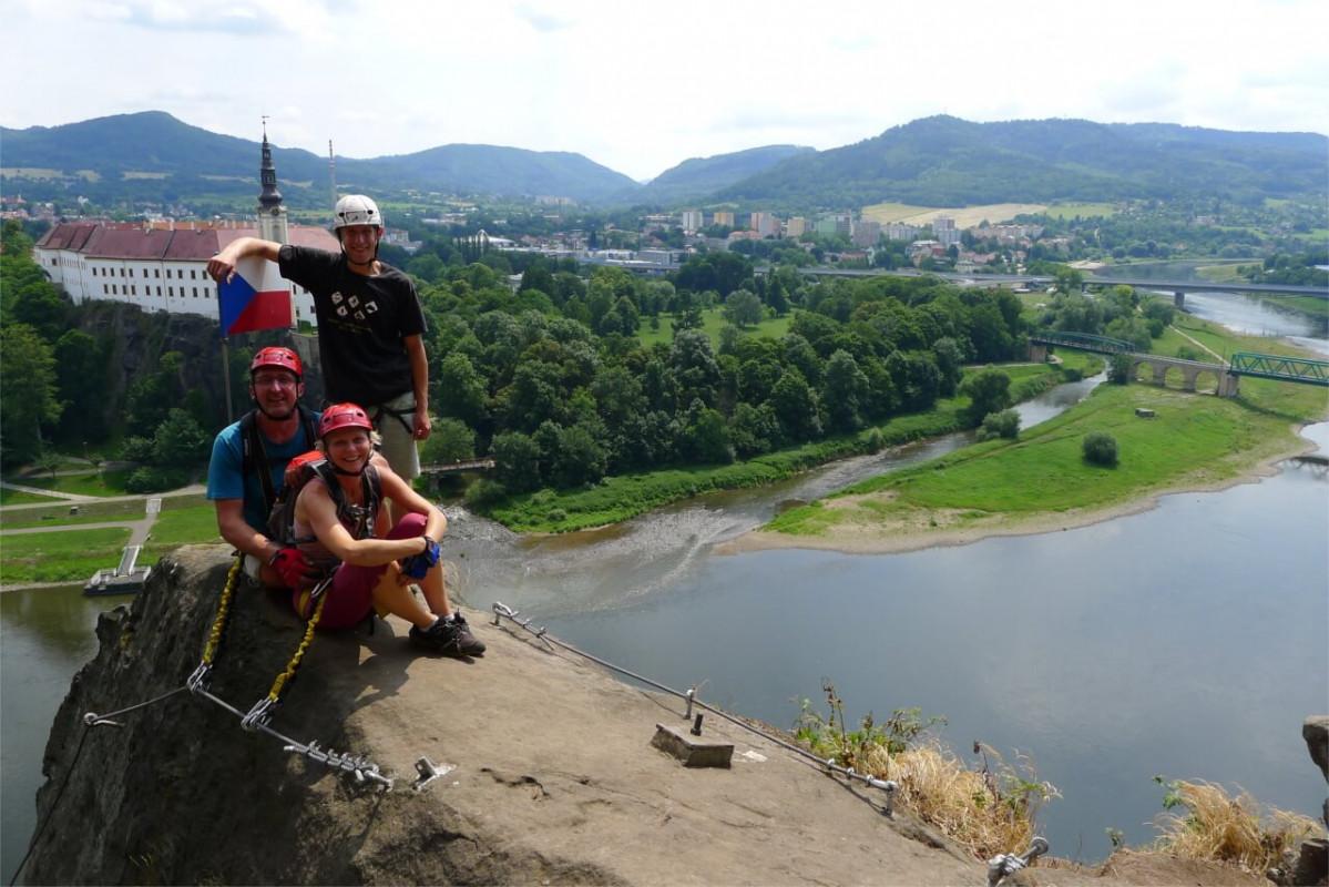 Climbing with a guide