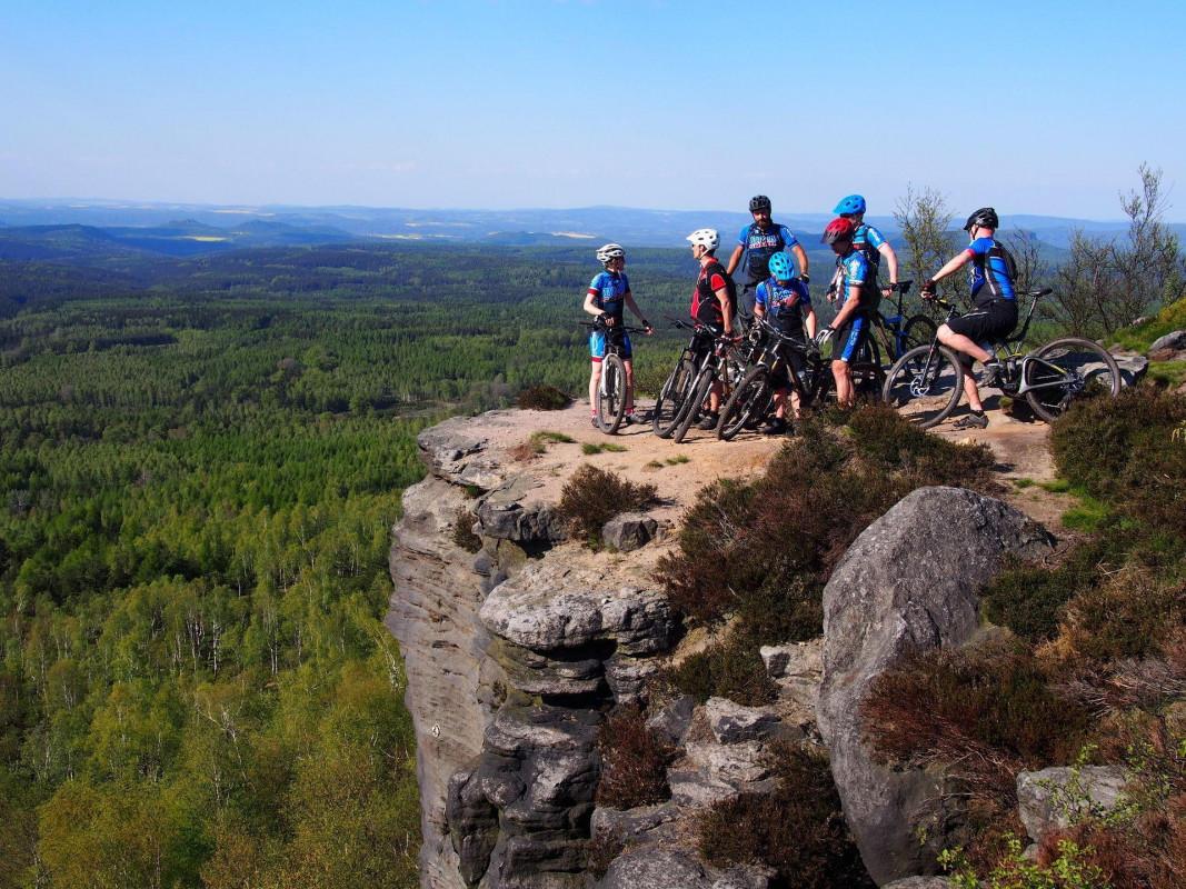 Classical Mountain bike tour in Bohemian Switzerland National Park 