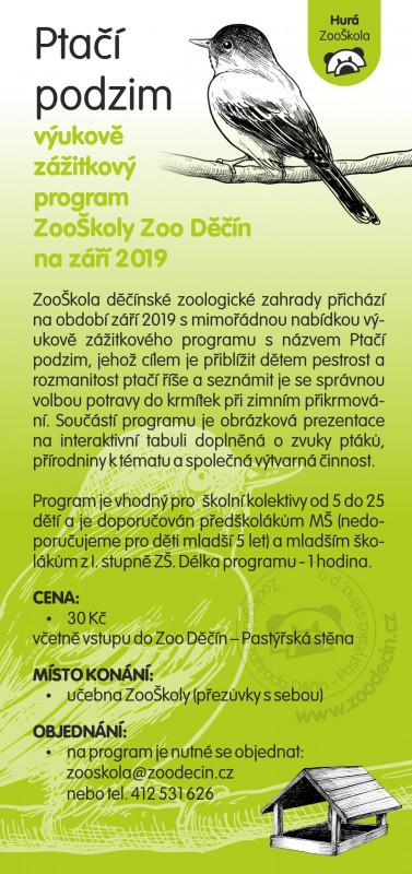 ZOO Děčín - Ptačí podzim 2019