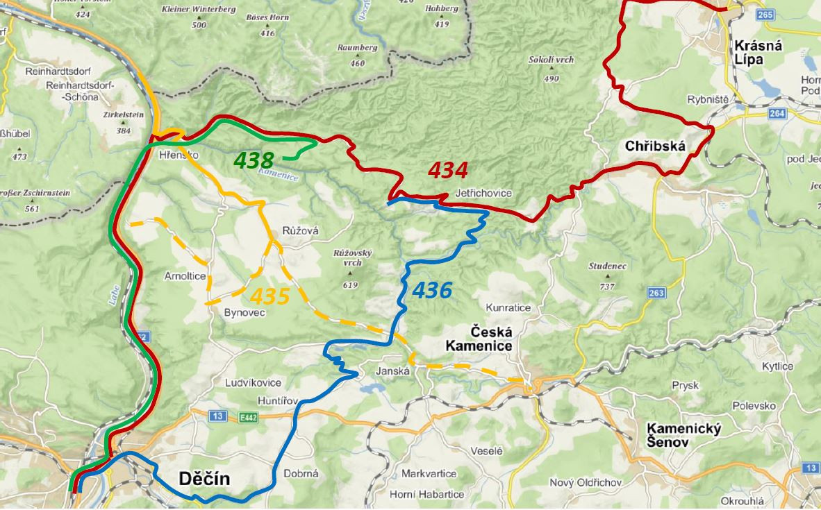 Trasy linek v sezóně 2020