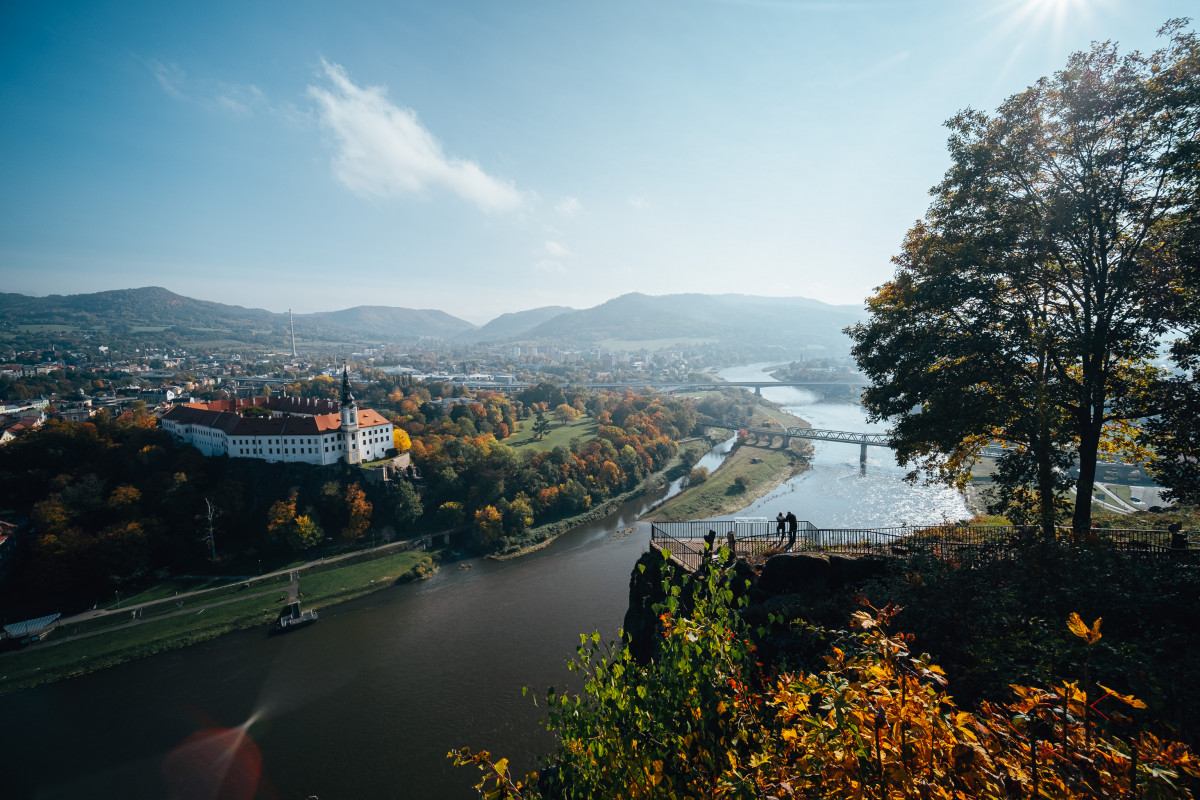 Panorama Děčína s Labem 