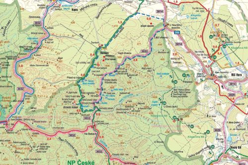 mapa- trasa ledopádů