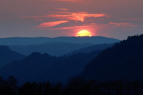 západ slunce nad GW - J. Laštůvka