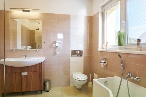 Wellness Hotel Kocanda Děčín koupelna