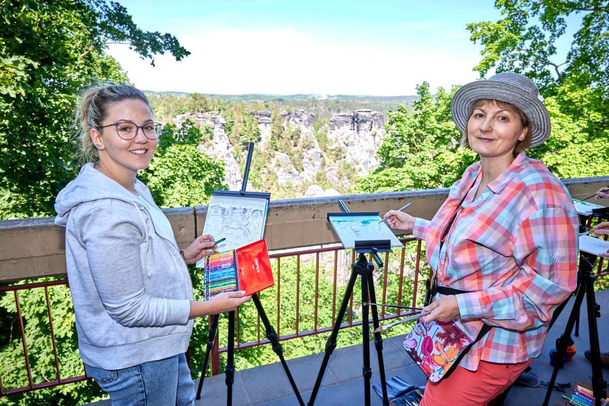 Caspar David Friedrich - malířský kurz na Bastei